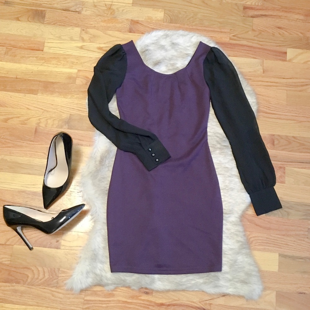 Lavand Long Sleeve Mini Dress XS